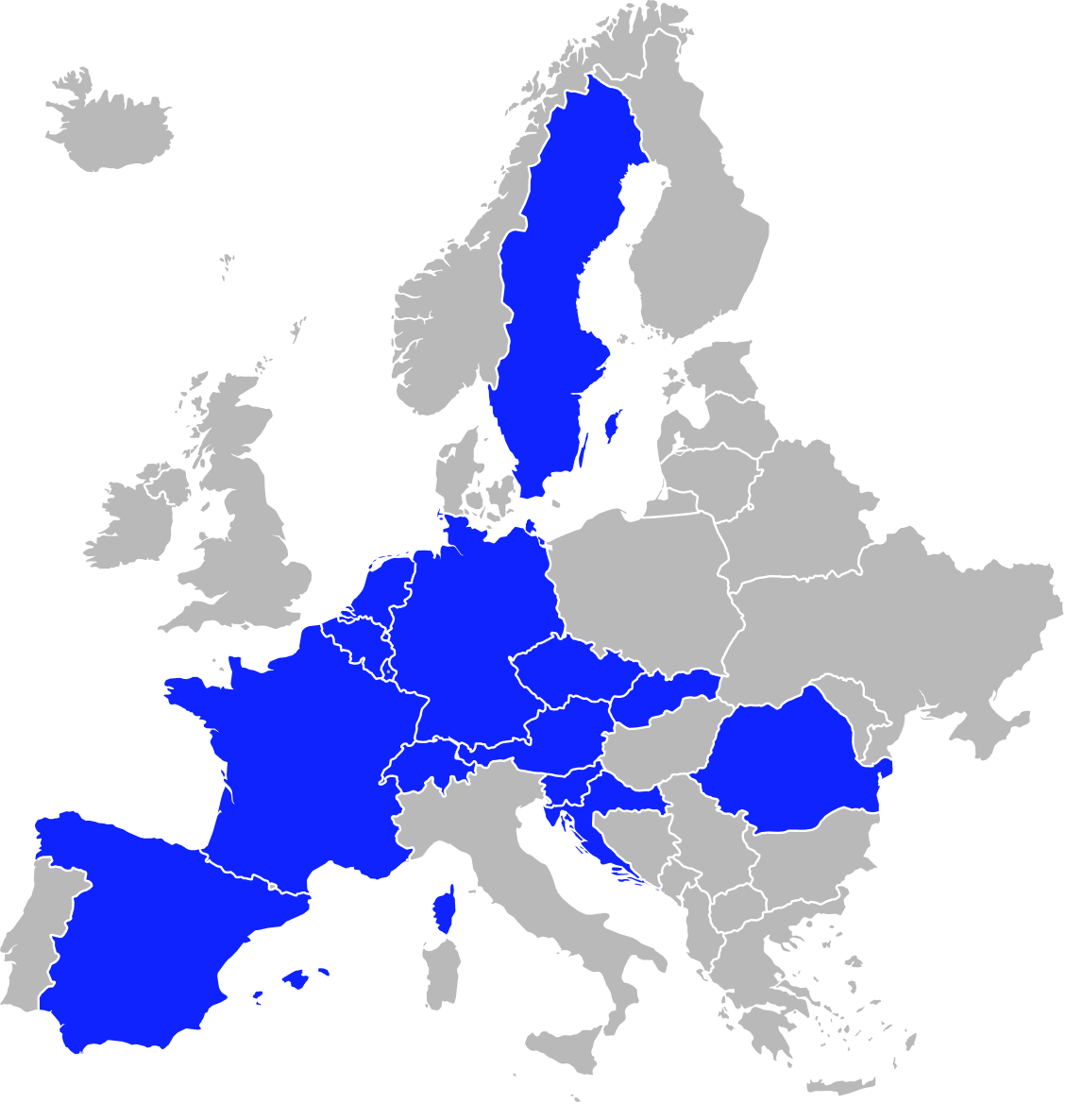 Map of Europe with highlighted countries where homie AI is active